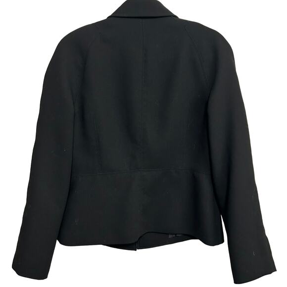 Talbots Tailored Black Blazer Jacket 12 Solid Career Modest Classic Professional - Picture 3 of 12